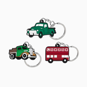 Thời trang cá nhân hoá tùy chỉnh Keychain tùy chỉnh kim loại sắt kẽm hợp kim Keyring cao đánh bóng Sliver xe hình dạng Keychain Logo - Product Image 3