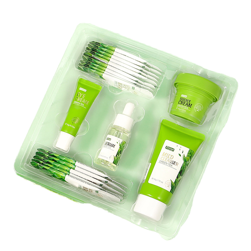 NEW Cosmetics Skin Care Kit Products Anti Aging Brightening Green