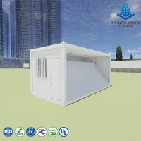 Casa Contenedor Modular Prefabricada de 20 Pies y 2 Dormitorios, de Acero Ligero, Desmontable, para Vivienda y Casa de Vacaciones, Venta al por Mayor