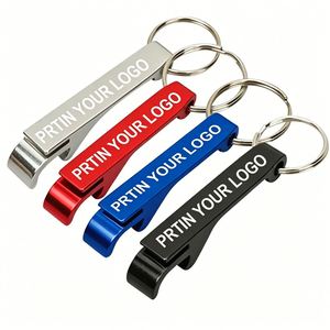 Décapsuleur en métal personnalisé avec logo, en aluminium, pour bière, porte-clés décapsuleur promotionnel, direct usine transfrontalier, prix abordable - Product Image 1