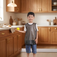 Tablier de protection personnalisé avec logo, imperméable, pour jardin, école, peinture, cuisine, chef, résistant à l'huile, pour enfant, enfants, jeunes enfants