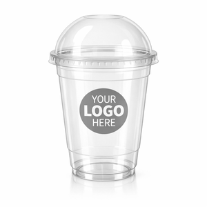 Vasos de Plástico PET Transparentes Desechables con Logotipo Personalizado, de 8oz, 12oz y 16oz, Reutilizables, con Fondo Redondo, para Café, Bebidas Frías y Jugos - Product Image 2