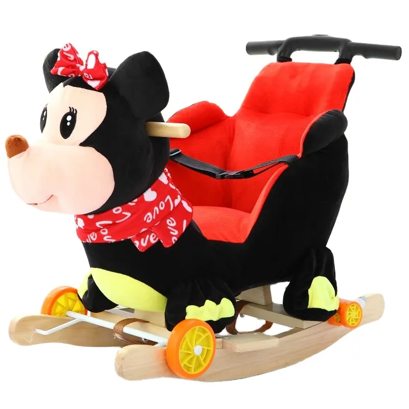 Petits enfants chaise en forme d'animal cheval à bascule enfants jouets en peluche doux enfants jouet Animal licorne cheval à bascule pour enfants