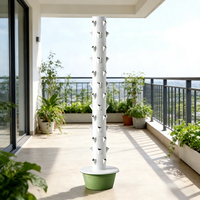 Système de culture hydroponique vertical automatique Tru-Spring à 13 étages pour la plantation hydroponique de menthe et de basilic, utilisation intérieure/extérieure