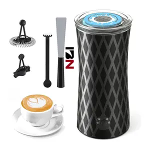 4 in 1 Hot Chocolate Cappuccino Latte 4 Modes Heats Milk Silent Operation Temperature Control Electric Milk Frother