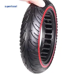 EU Stock Durable Tire For Xiaomi M365 MI Scooter 8.5 inch Solid tire with color ring Red/blue/yellow Shock Absorber solid tire