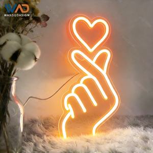 Enseigne néon LED en forme de nœud papillon pour décoration murale, décoration de chambre, enseigne lumineuse pour salon de manucure - Product Image 6