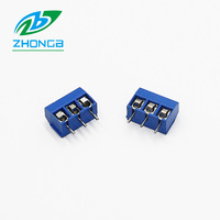 Borne de câblage PCB ZB300V, espacement 5,0 mm, cœur en cuivre, pied rond, sortie d'usine, 2-XXP Contacts pour électronique d'éclairage
