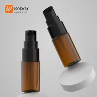 Pratique 10ml Plat Épaule Poudre Pompe Oiseau-Bec Lotion Bouteille En Plastique Vide Échantillon Distributeur Bouteille pour Soins De La Peau Voyage Ensemble