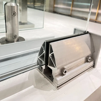 Balustrade de villa HDSAFE HD-L003A, verre trempé feuilleté sans cadre 6+6 8+8 12 10+10mm, clôture de balcon, garde-corps en aluminium à profil en U