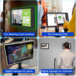 10.1インチデジタルサイネージモニタービジネス広告ストレッチディスプレイ壁マウント予約システムLEDライトバー会議 - Product Image 5