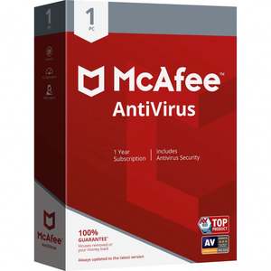 Software de Seguridad en Internet y Protección Antivirus <span class=keywords><strong>McAfee</strong></span>, Suscripción de 1 Año para 1 PC, Soporte 24/7, Envío de Clave Digital en Línea - Product Image 1