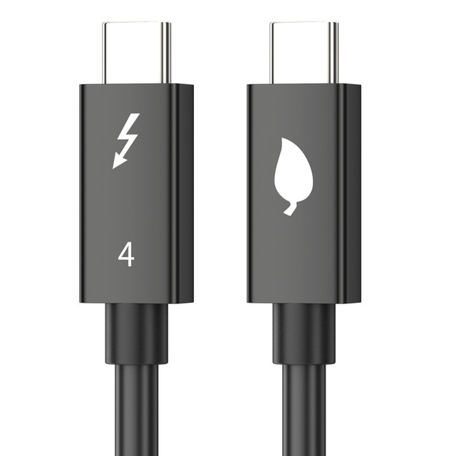 Thunderbolt 4 240W 5A Fast Charging 4K 8K60Hz 40Gbps USB4 USB-C to C Cable with PVC Jacket and Foil Shielding for Laptop