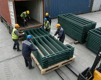Paneles de Corral Galvanizados de Alta Resistencia de 5x12 pies, Antióxido, Portátiles, para Ganado, Vacas, Ovejas, Caballos, Cercas Metálicas para Granjas