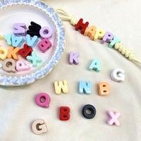 Perles Alphabet Colorées à Grand Trou pour Bricolage, Bracelets Faits Main, Accessoires de Bijoux, Perles Libres