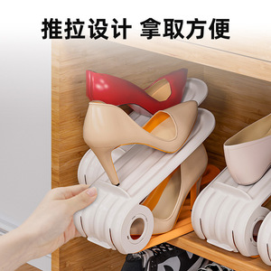 Adjustable Thickened Shoe Rack Double Layer Storage For Home Dormitory Bedroom Organization Standing Type Rectangle Shape - Product Image 4