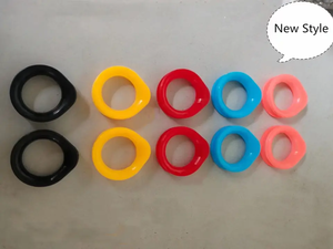 FG-2 2022 New Style Verschiedene Farben Schere Fingerringe Einsätze Silikon verstellbarer Cockring Pet Groom ing Scissors Ring - Product Image 3