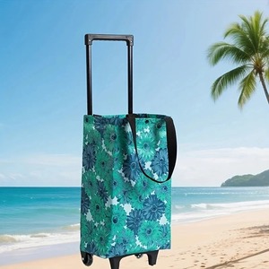 <b>Foldable</b> Oxford cloth shopping <b>cart</b>, large-capacity handheld premium bag – for outdoor, commercial, grocery & delivery - Product Image 2