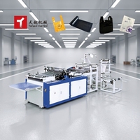 Machine automatique haute vitesse Tianyue pour la fabrication et la scellage de sacs en plastique pour sacs alimentaires, de courses et de livraison, avec composants PLC