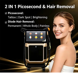 Máquina de Belleza 2 en <span class=keywords><strong>1</strong></span> con Láser de Diodo de 808nm para Depilación y Láser de Picosegundos de 1064nm para Eliminación de Tatuajes - Product Image 2