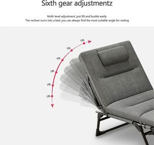 Lit simple pliant d'extérieur réglable et portable en métal, inclinable, pour le camping, avec plusieurs designs - Product Image 4