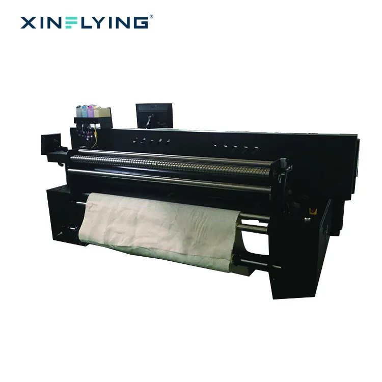 الصناعية 1.8m أنواع جديدة الرقمية الطباعة المباشرة على النسيج حزام طابعة 1804 معدات