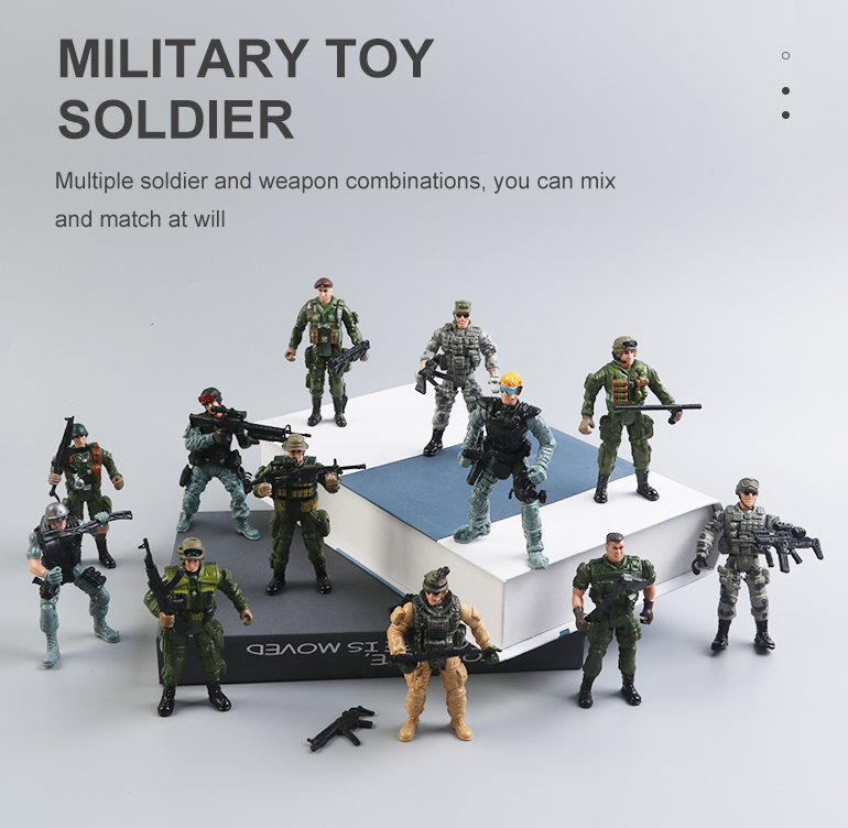 Set Di 250 Soldatini Giocattolo In Plastica - Figure Militari Per Bambini, Esercito, Action Figures Educativi