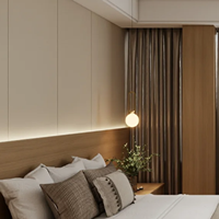 Série de panneaux muraux Skin Sensing au design moderne, panneaux muraux en charbon de bambou pour hôtel, imperméables et écologiques