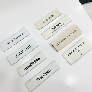 Thiết kế tốt nhất mới đến phụ kiện nhà sản xuất tùy chỉnh tên Logo dệt nhãn có thể giặt cộng với kích thước may sử dụng tối thiểu giá bán - Product Image 1