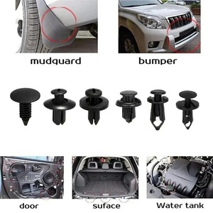 Car Clips 190Pcs 6 Sizes Plastic <b>Fasteners</b> Rivets Bumper Mudguard Fixing General Purpose Repair Replacement - Product Image 5