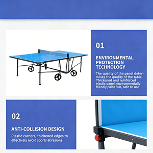 <span class=keywords><strong>Mesa</strong></span> de <span class=keywords><strong>Ping</strong></span> <span class=keywords><strong>Pong</strong></span> Plegable OEM, Mesas de Tenis de <span class=keywords><strong>Mesa</strong></span> Duraderas y Móviles para Entrenamiento Deportivo en Grandes Espacios - Product Image 5