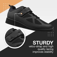 Chaussures de musculation pour l'été et le printemps, pour la musculation, le soulevé de terre, la musculation en salle de sport, antidérapantes, avec sangle et lacets
