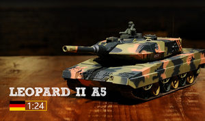 Henglong — voiture jouet RC 3809, char de combat infrarouge, échelle de <span class=keywords><strong>1</strong></span>/24, léopard allemand - Product Image 6
