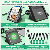 Lecteur de cartes d'accès sans contact NFC Rocketek OEM, lecteur RFID USB 2.0 ISO 7816, lecteur/graveur de cartes à puce