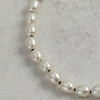 Collier en argent 925 avec perle d'eau douce baroque blanche, design de niche pour le commerce transfrontalier, fabrication d'usine
