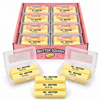 Bâton de beurre jaune croustillant en pâte à modeler, couleur macaron, barre de beurre souple, jouet anti-stress sensation boue