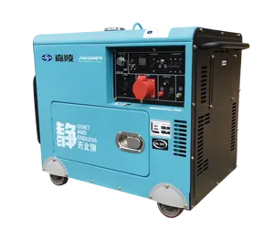 JIALING Power geräuscharmer 7,5 kva leiser Dieselgenerator 15 PS luftgekühlter Dieselgenerator-Genset