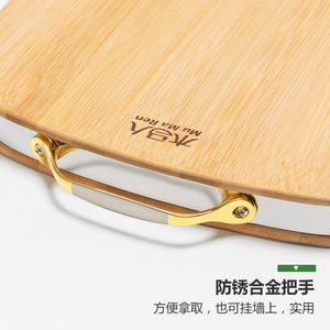 Planche à découper, planche de préparation, surface de travail, usage domestique, anti-moisissure, planche à pétrir double face, non en bois massif, en acier inoxydable - Product Image 4