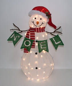 إضاءة LED ثلاثية الأبعاد عالية الجودة بطول 48 بوصة على شكل رجل ثلج مع مجرفة وشجرة، إضاءة خارجية للديكور المنزلي في عيد الميلاد والعطلات - Product Image 4