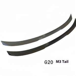 สปอยเลอร์หลังคาร์บอนไฟเบอร์แบบไม่ต้องเจาะ สำหรับรถยนต์ซีรีย์ 3 รุ่นใหม่ G20/G28 M4 Blade M3PSM  แบบติดตั้งถาวร สำหรับฝากระโปรงท้าย ซีรีย์ 3 รุ่นใหม่ G20 ปีกหลังแบบไม่ต้องเจาะ - Product Image 6