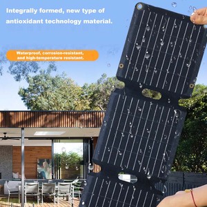Panel Solar Monocristalino de Silicio de 21 W, Plegable en Tres Partes, para Carga en Exteriores, Panel Fotovoltaico Delgado, Portátil y Plegable - Product Image 6