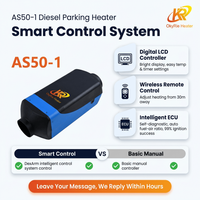 Chauffage au diesel OkyRie AS50-1 5KW 12V 24V 17000BTU pour voiture, camion, camping-car, fourgonnette, chauffage de stationnement au diesel avec télécommande LCD
