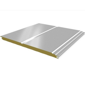 Panneau sandwich pour mur extérieur en aluminium isolé et résistant à l'humidité, pour maison préfabriquée, atelier - Product Image 1