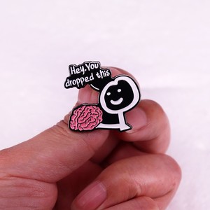 Lyric Wit Accessoires Broche Amusante Émail Broche Paroles Satiriques Insigne De Revers En Métal pour Sac À Dos Vêtements-Artisanat En Métal Amusant - Product Image 4