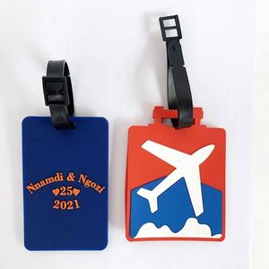 Etiqueta de Equipaje de Silicona Suave 3D Personalizada OEM de Alta Calidad 2022, Etiqueta de Goma para Bolsa, Etiqueta de PVC para Equipaje - Product Image 4