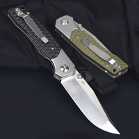 Couteau de poche pliable en acier D2, manche G10, haute dureté, tactique, pour la chasse en plein air, personnalisable avec support OEM