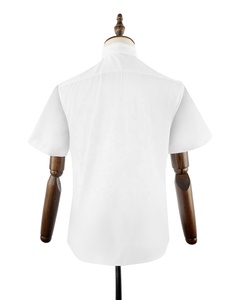 <span class=keywords><strong>Camicia</strong></span> formale bianca di alta qualità con spalline Casual OEM manica <span class=keywords><strong>corta</strong></span> in maglia traspirante intrecciata per la stagione estiva - Product Image 3