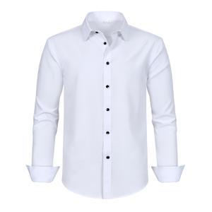 Camisa <span class=keywords><strong>de</strong></span> Manga Larga <span class=keywords><strong>para</strong></span> <span class=keywords><strong>Hombre</strong></span>, <span class=keywords><strong>para</strong></span> Negocios, Sin Elástico, Ajustada, Elástica en Cuatro Direcciones, Antiarrugas - Product Image 5