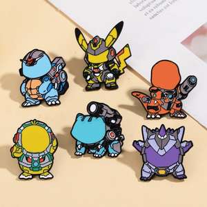 激安価格 ブローチ 最小ロットなし 金属製ラペルバッジ 人気アニメ漫画チャーム カスタムソフトエナメルピン - Product Image 1