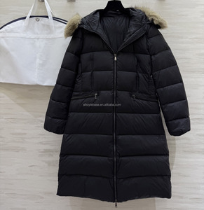 Long Women Down Jacket Winter Warm Hooded Puffer Coat Thick <b>Quilted</b> Parka Outdoor Cold Weather Jacket - Product Image 4